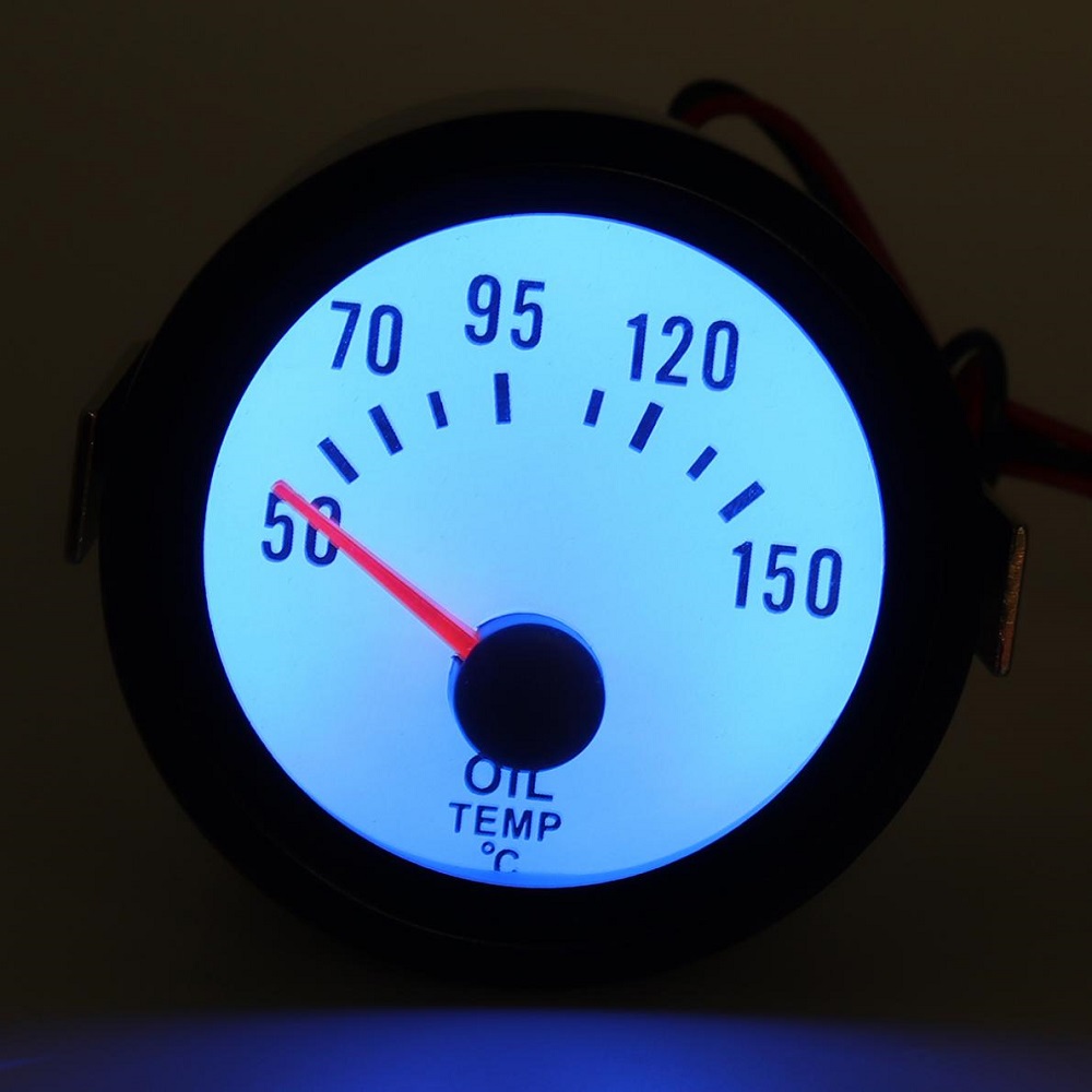 Reloj Marcador de Coche Moto Furgoneta Camión, marca la temperatura del aceite del motor OIL C universal controlar grados para coches sin termómetro 